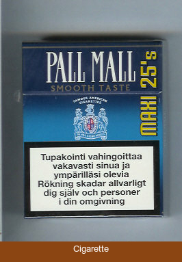 Pall Mall Famous American Cigarettes Smooth Taste 25s cigarettes hard box