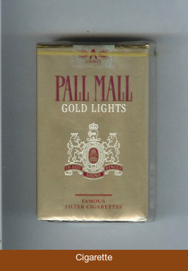 Pall Mall Gold Lights cigarettes soft box