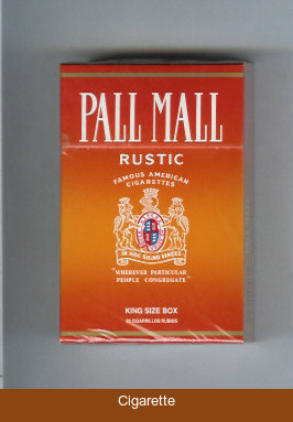 Pall Mall Famous American Cigarettes Rustic cigarettes hard box
