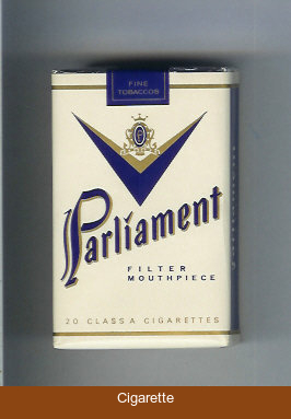Parliament Filter Mouthpiece white cigarettes soft box