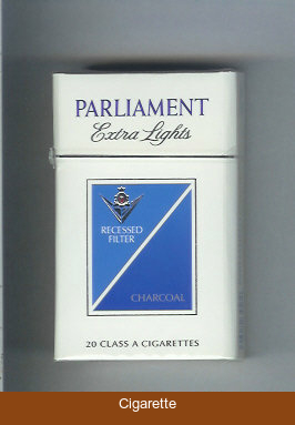 Parliament Extra Lights Charcoal cigarettes hard box