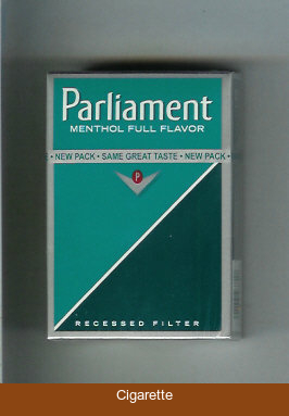 Parliament Menthol Full Flavor cigarettes hard box