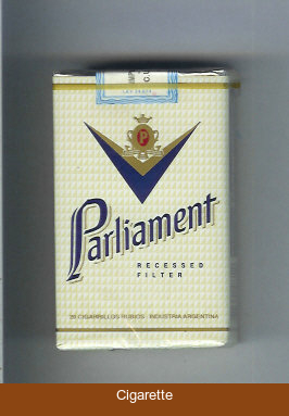 Parliament Recessed Filter white cigarettes soft box