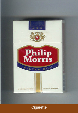 Philip Morris cigarettes hard box