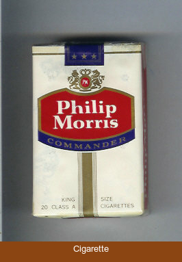 Philip Morris Commander cigarettes soft box