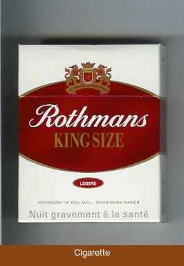Rothmans King Size Legere By Special Appointment 25 cigarettes hard box