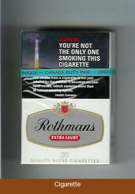 Rothmans Extra Light cigarettes hard box