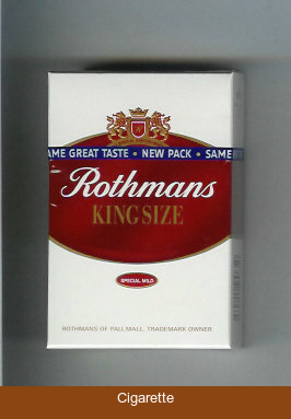 Rothmans King Size Special Mild By Special Appointment cigarettes hard box