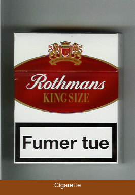 Rothmans King Size By Special Appointment 25 cigarettes white and red hard box