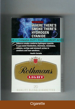 Rothmans Light cigarettes hard box