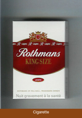Rothmans King Size Legere By Special Appointment cigarettes hard box