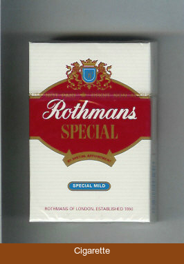 Rothmans Special Special Mild By Special Appointment cigarettes hard box