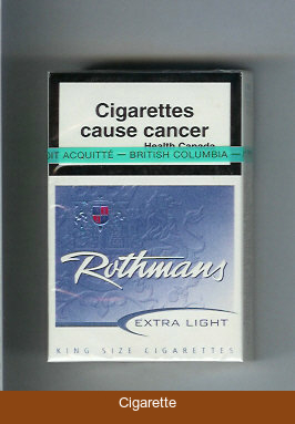 Rothmans Extra Light cigarettes hard box