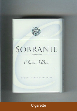 Sobranie London 'C' Classic Ultra cigarettes hard box