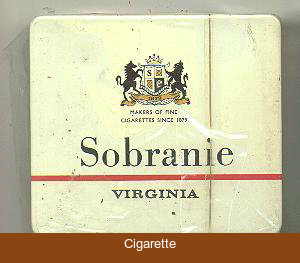 Sobranie Virginia metal cigarettes wide flat hard box