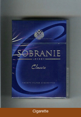 Sobranie London 'C' Classic cigarettes hard box