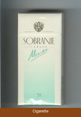 Sobranie London Slims Mints 100s cigarettes hard box