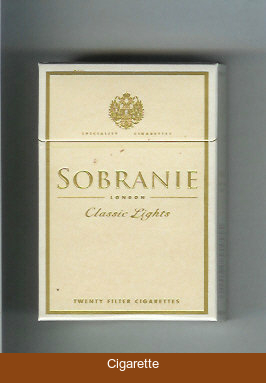 Sobranie London Classic Lights cigarettes hard box