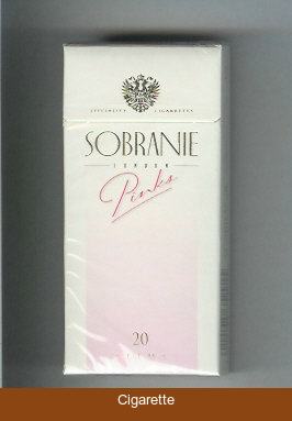 Sobranie London Slims Pinks 100s cigarettes hard box
