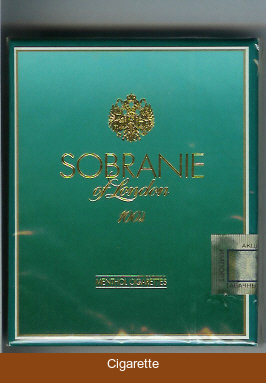 Sobranie of London Menthol 100s cigarettes wide flat hard box