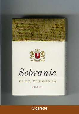 Sobranie Fine Virginia Filter cigarettes hard box