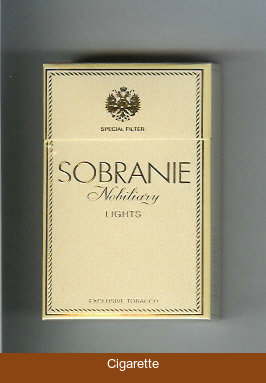 Sobranie Nobiliary Lights cigarettes hard box