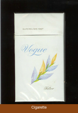 Vogue Superslims 100s Filter cigarettes hard box
