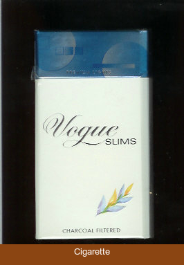 Vogue Slims 100s cigarettes hard box