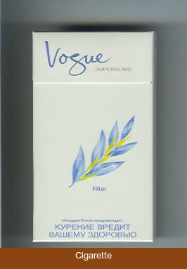 Vogue Superslims Filter 100s cigarettes hard box