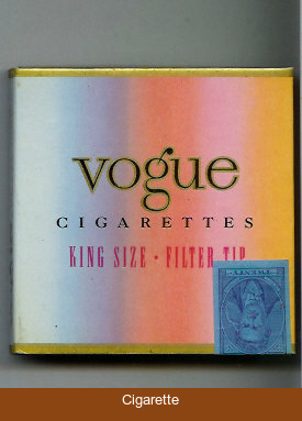Vogue cigarettes wide flat hard box
