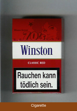 Winston collection version Classic Red 70s cigarettes hard box