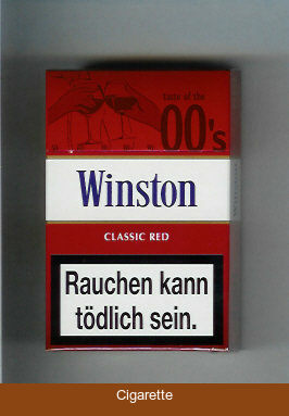 Winston collection version Classic Red 00s cigarettes hard box
