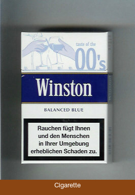 Winston collection version Balanced Blue 00s cigarettes hard box