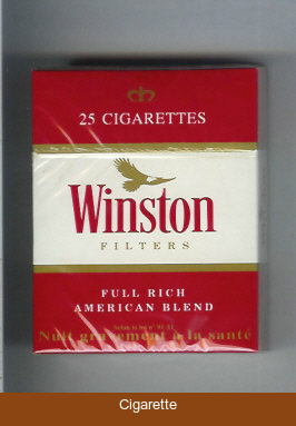 Winston Filters 25 cigarettes hard box