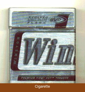 Winston Lights eVo Cigarettes Evolved Light blend Plastic Flask
