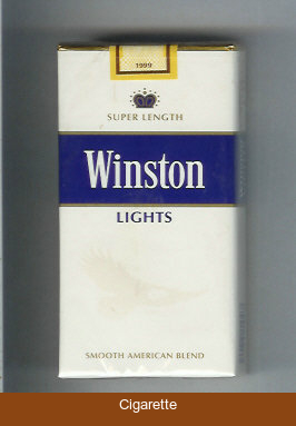 Winston Lights 100s cigarettes soft box