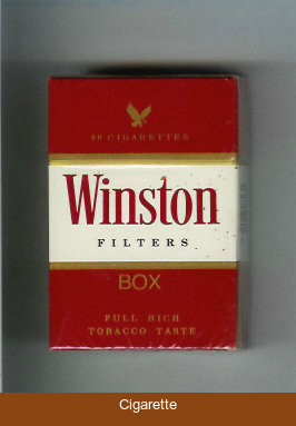 Winston Filters cigarettes hard box