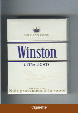 Winston Ultra Lights 25 cigarettes American Blend