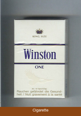 Winston One cigarettes hard box