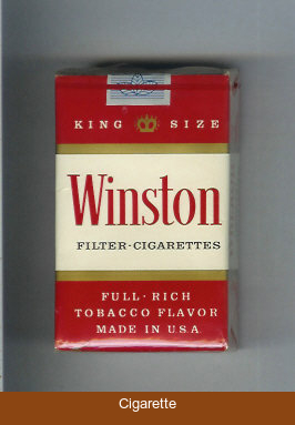 Winston Filter Cigarettes soft box
