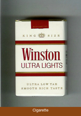 Winston Ultra Lights cigarettes soft box