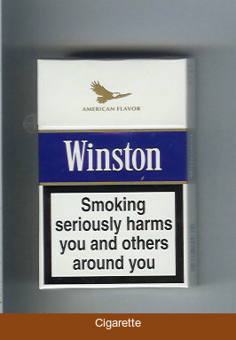 Winston American Flavor Balanced Blue cigarettes hard box