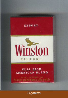 Winston Filter cigarettes hard box