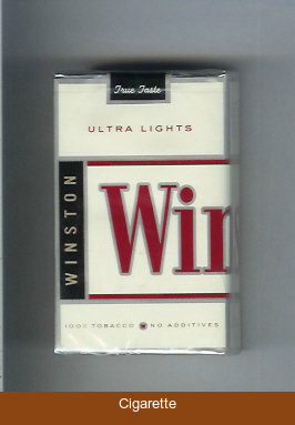 Winston Ultra Lights cigarettes soft box
