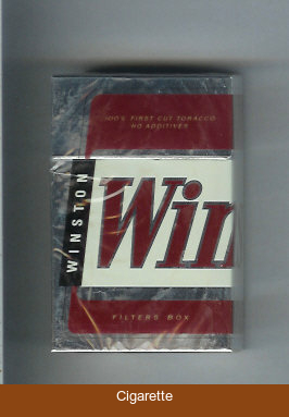 Winston Filters cigarettes hard box