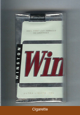Winston Ultra Lights 100s cigarettes soft box