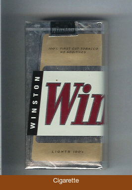 Winston Lights 100s cigarettes soft box