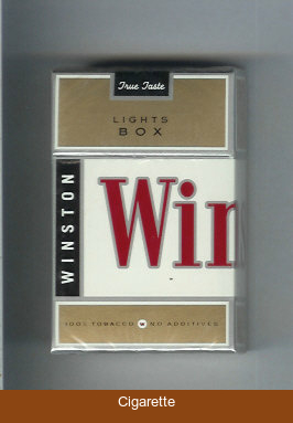 Winston Lights Box cigarettes hard box