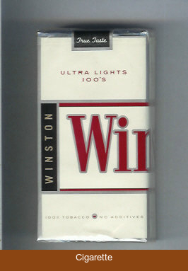 Winston Ultra Lights 100s cigarettes soft box