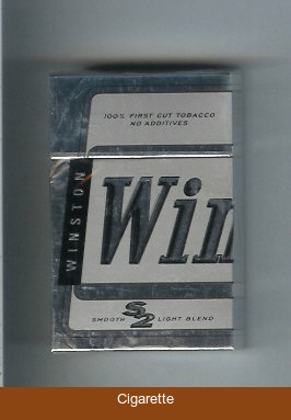 Winston S2 Smooth Light Blend cigarettes hard box